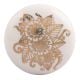 Golden Calliopsis Flower Flat Ceramic Wine Stopper